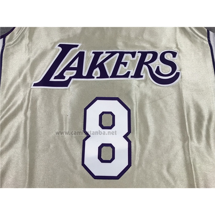 Camiseta Los Angeles Lakers Kobe Bryant #8 Hardwood Classics Hall Of Fame 2020 Oro